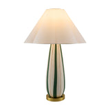 Modern European furniture - Striped Ceramic Accent Table Lamp - www.oroa.com
