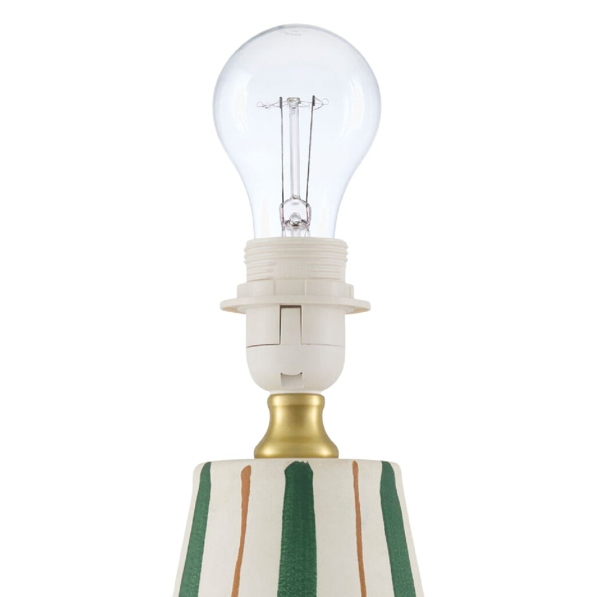 Modern European furniture - Striped Ceramic Accent Table Lamp - www.oroa.com