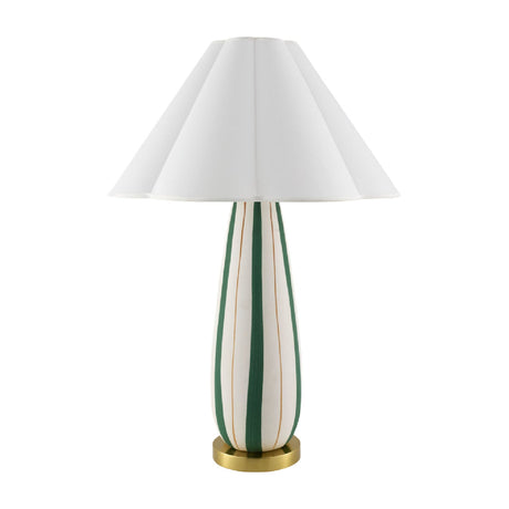 Modern European furniture - Striped Ceramic Accent Table Lamp - www.oroa.com