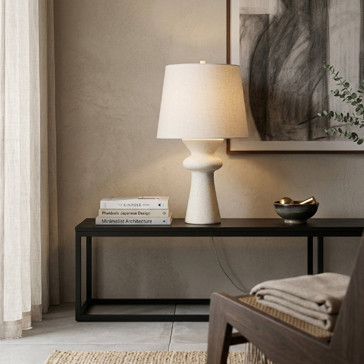 Modern European furniture - White Modern Accent Table Lamp - www.oroa.com