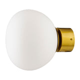 Modern European furniture - White Glass Orb Wall Lamp - www.oroa.com