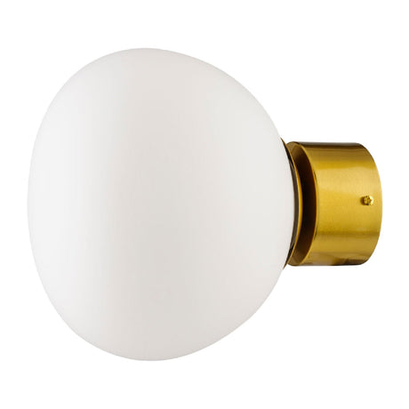 Modern European furniture - White Glass Orb Wall Lamp - www.oroa.com