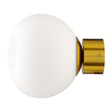 Modern European furniture - White Glass Orb Wall Lamp - www.oroa.com