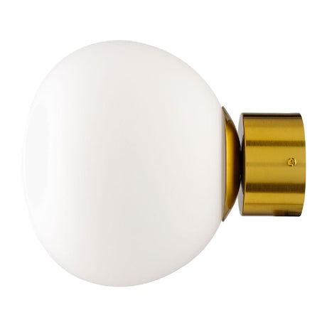 Modern European furniture - White Glass Orb Wall Lamp - www.oroa.com
