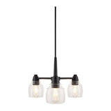 Modern European furniture - Iron Framed Glass Chandelier - www.oroa.com