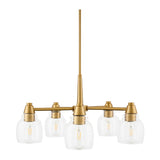Modern European furniture - Iron Framed Glass Chandelier - www.oroa.com