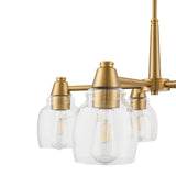 Modern European furniture - Iron Framed Glass Chandelier - www.oroa.com