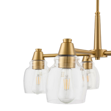 Modern European furniture - Iron Framed Glass Chandelier - www.oroa.com