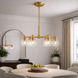 Modern European furniture - Iron Framed Glass Chandelier - www.oroa.com
