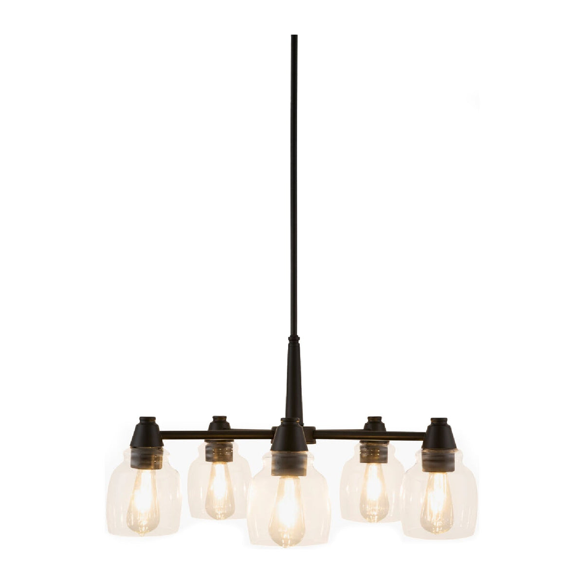 Modern European furniture - Iron Framed Glass Chandelier - www.oroa.com