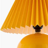 Modern European furniture - Pleated Fabric Shade Table Lamp - www.oroa.com