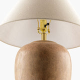 Modern European furniture - Glazed Brown Ceramic Table Lamp - www.oroa.com