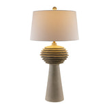 Modern European furniture - Gray Sculptured Accent Table Lamp - www.oroa.com