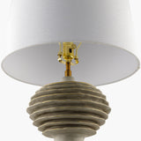 Modern European furniture - Gray Sculptured Accent Table Lamp - www.oroa.com