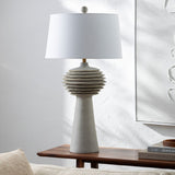 Modern European furniture - Gray Sculptured Accent Table Lamp - www.oroa.com