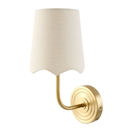 Modern European furniture - Scalloped Edge Linen Wall Lamp - www.oroa.com