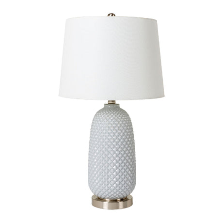 Modern European furniture - Gray Textured Glass Table Lamp - www.oroa.com