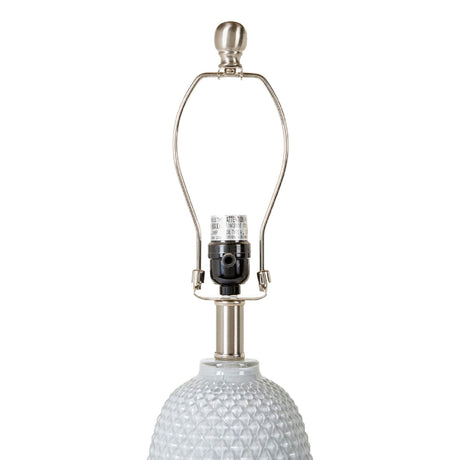 Modern European furniture - Gray Textured Glass Table Lamp - www.oroa.com