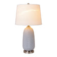 Modern European furniture - Gray Textured Glass Table Lamp - www.oroa.com