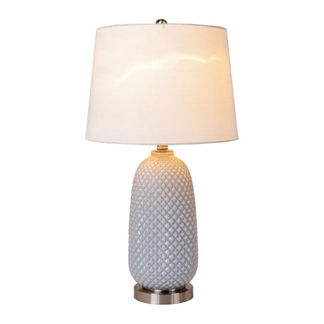 Modern European furniture - Gray Textured Glass Table Lamp - www.oroa.com