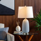 Modern European furniture - Gray Textured Glass Table Lamp - www.oroa.com