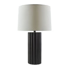 Modern European furniture - Ridged Ceramic Accent Table Lamp - www.oroa.com