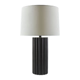 Modern European furniture - Ridged Ceramic Accent Table Lamp - www.oroa.com