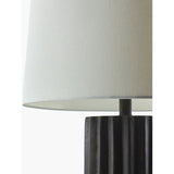 Modern European furniture - Ridged Ceramic Accent Table Lamp - www.oroa.com