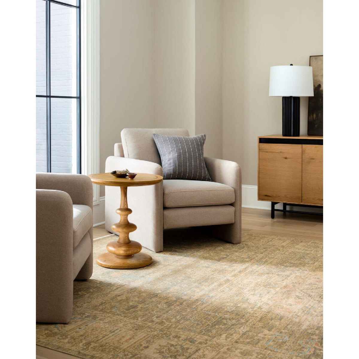 Modern European furniture - Ridged Ceramic Accent Table Lamp - www.oroa.com