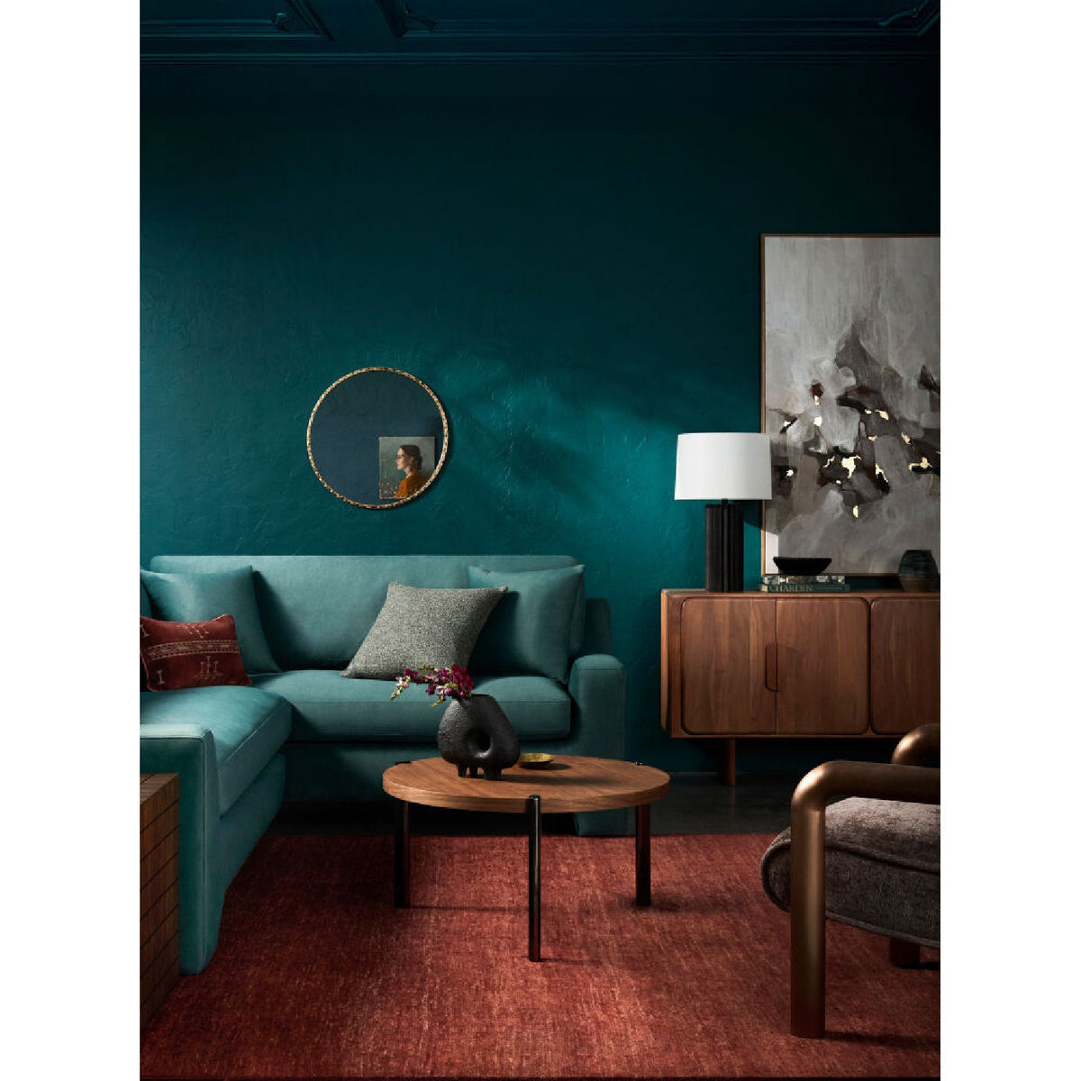 Modern European furniture - Ridged Ceramic Accent Table Lamp - www.oroa.com