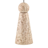 Modern European furniture - Travertine Base Rattan Table Lamps (2) - www.oroa.com