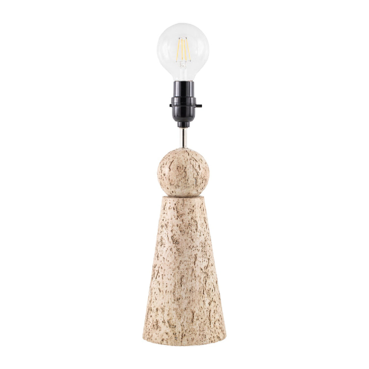 Modern European furniture - Travertine Base Rattan Table Lamps (2) - www.oroa.com