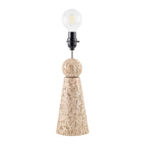 Modern European furniture - Travertine Base Rattan Table Lamps (2) - www.oroa.com