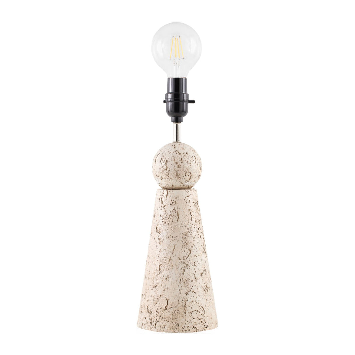 Modern European furniture - Travertine Base Rattan Table Lamps (2) - www.oroa.com