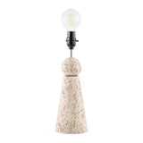 Modern European furniture - Travertine Base Rattan Table Lamps (2) - www.oroa.com
