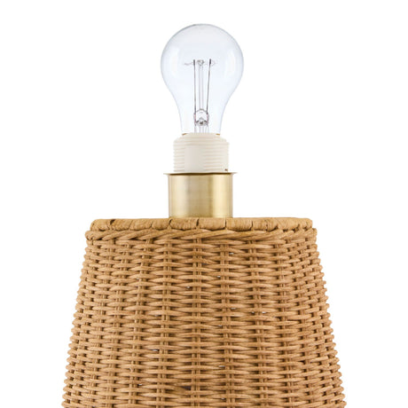 Modern European furniture - Brown Rattan Accent Floor Lamp - www.oroa.com