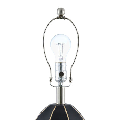 Modern European furniture - Black Ceramic Modern Table Lamp - www.oroa.com