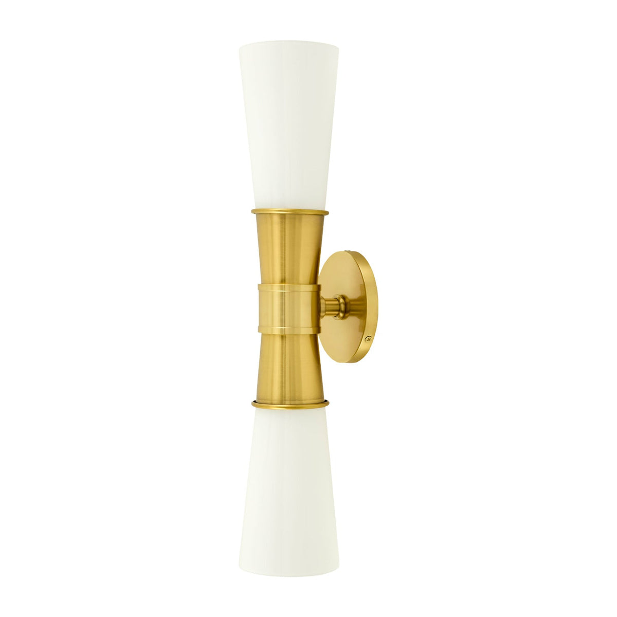 Modern European furniture - White Glass 2-Light Wall Lamp - www.oroa.com