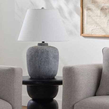 Modern European furniture - Painted White Paper Table Lamp - www.oroa.com