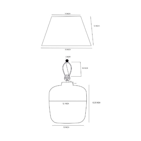 Modern European furniture - Painted White Paper Table Lamp - www.oroa.com