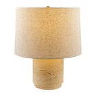 Modern European furniture - Travertine Base Accent Table Lamp - www.oroa.com