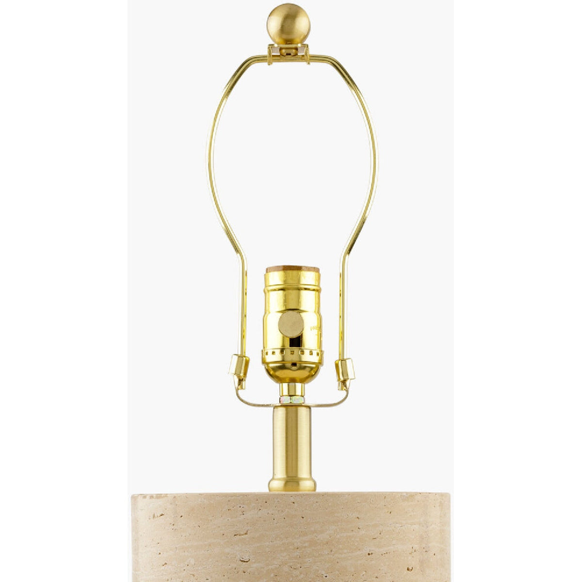 Modern European furniture - Travertine Base Accent Table Lamp - www.oroa.com