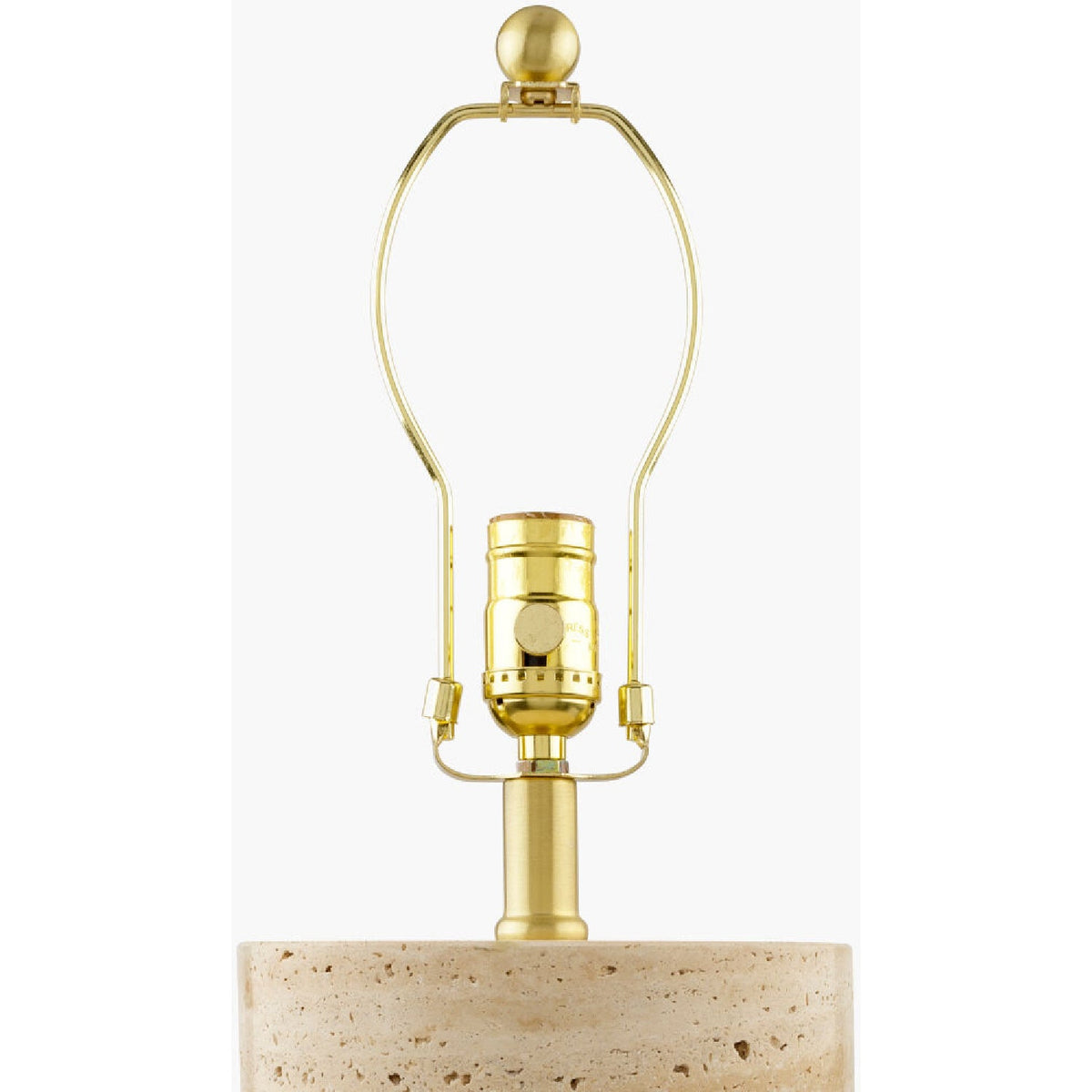 Modern European furniture - Travertine Base Accent Table Lamp - www.oroa.com