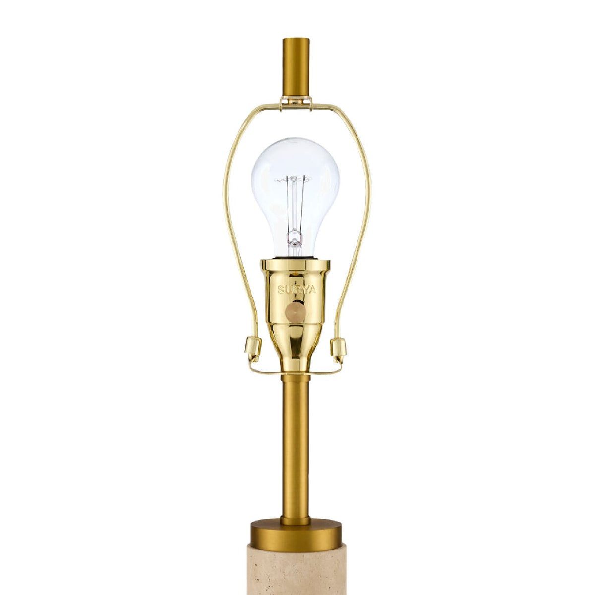 Modern European furniture - Beige Marble Accent Floor Lamp - www.oroa.com
