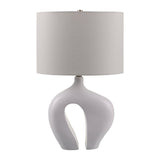 Modern European furniture - White Abstract Sculpture Table Lamp - www.oroa.com