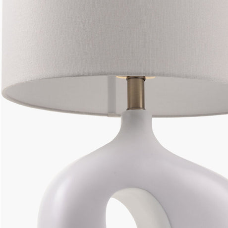 Modern European furniture - White Abstract Sculpture Table Lamp - www.oroa.com