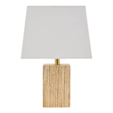 Modern European furniture - Brown Travertine Accent Table Lamp - www.oroa.com