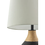 Modern European furniture - Rattan Wrapped Base Table Lamp - www.oroa.com