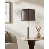 Modern European furniture - Black Linen Accent Table Lamp - www.oroa.com