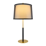 Modern European furniture - Black Linen Accent Table Lamp - www.oroa.com